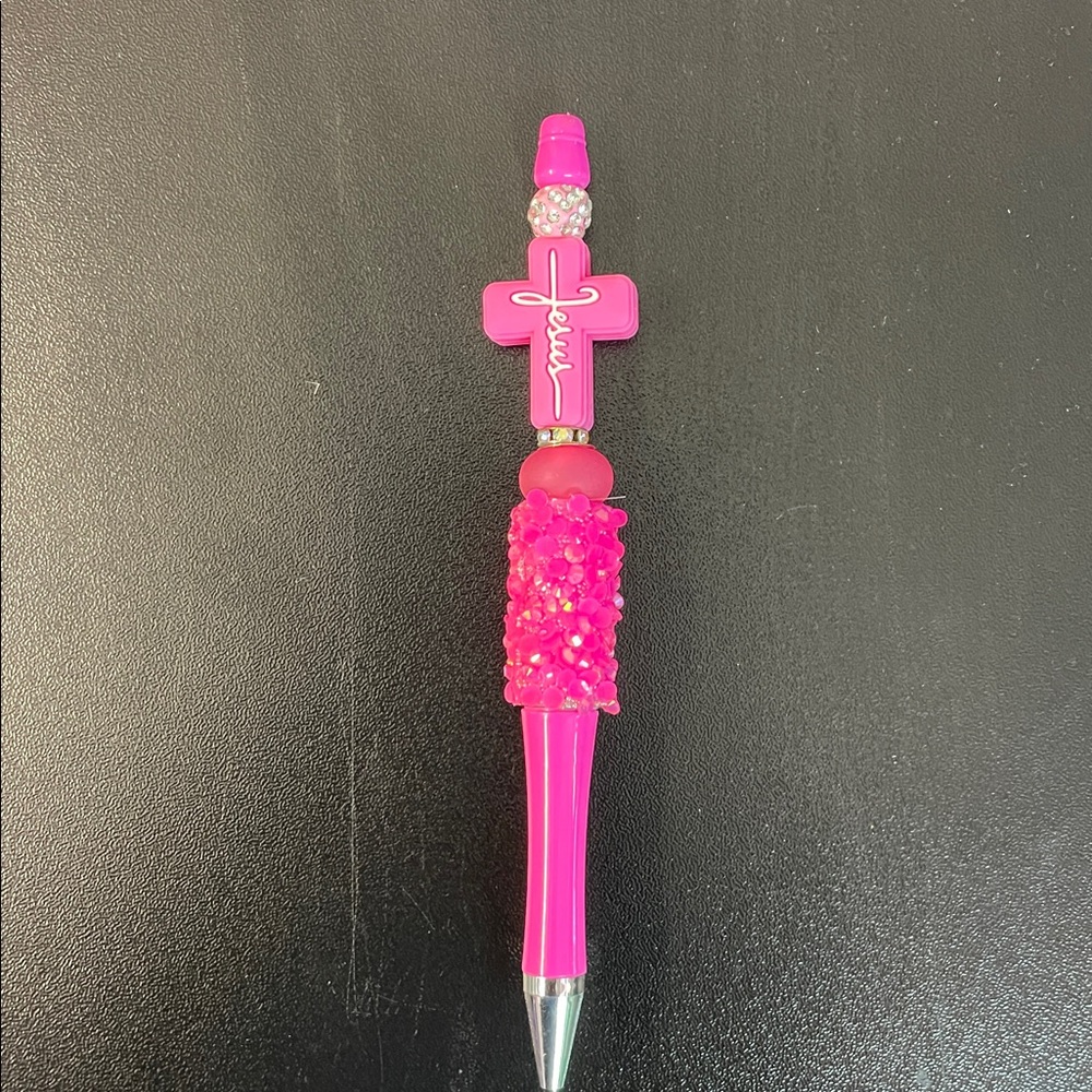 Pink Beaded Pen fashion pen